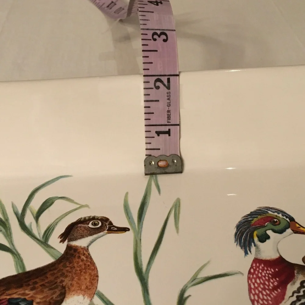 PORTMEIRION Rare Vintage Wood Duck Casserole Baking Serving Dish Tray